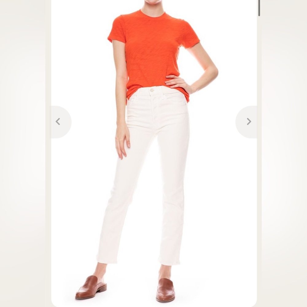 White mother jeans